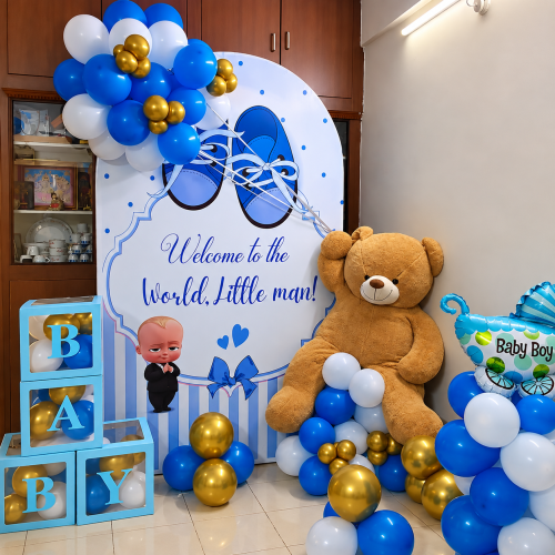 Little man welcome decor