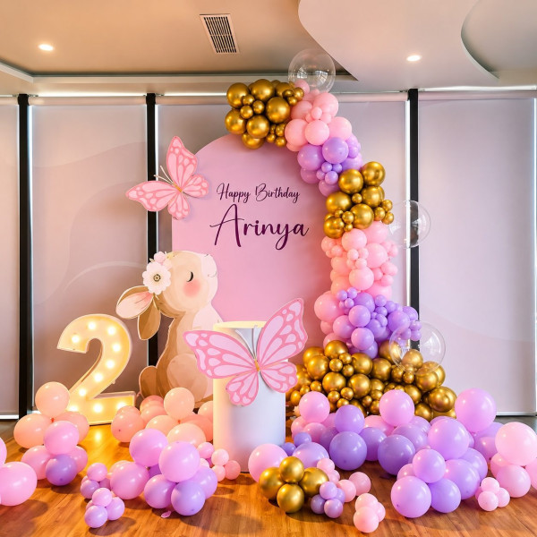 Butterfly theme birthday decor