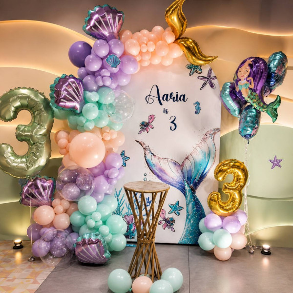 Simple mermaid theme decor