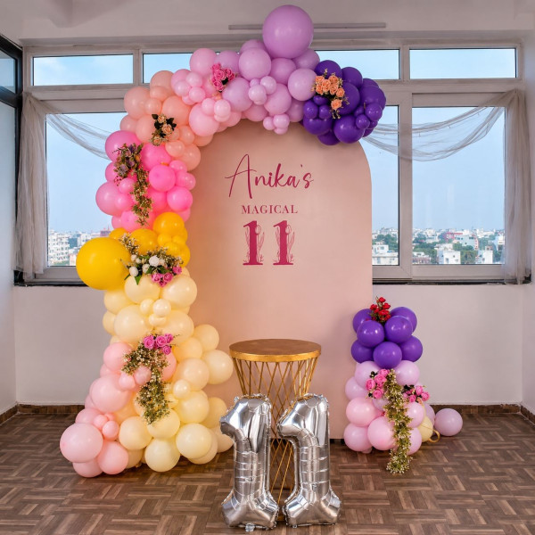 Elegant pastel theme decor