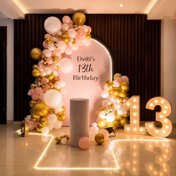 Golden glow theme decor