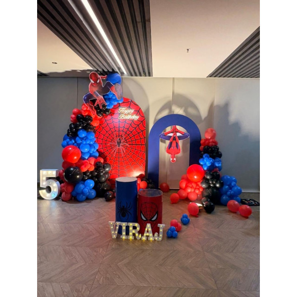 Spider man theme decoration