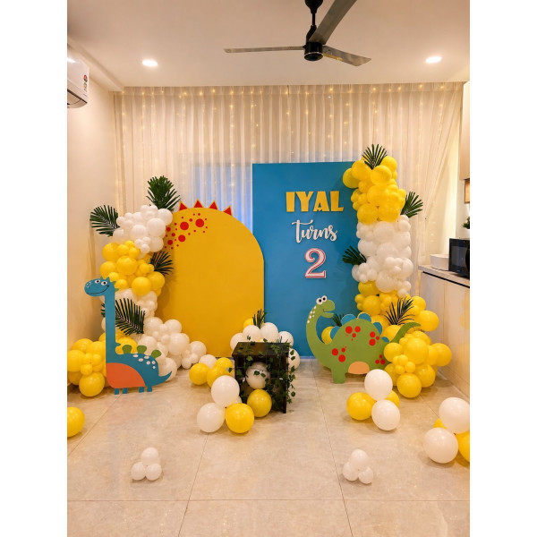 Bright yellow theme decor