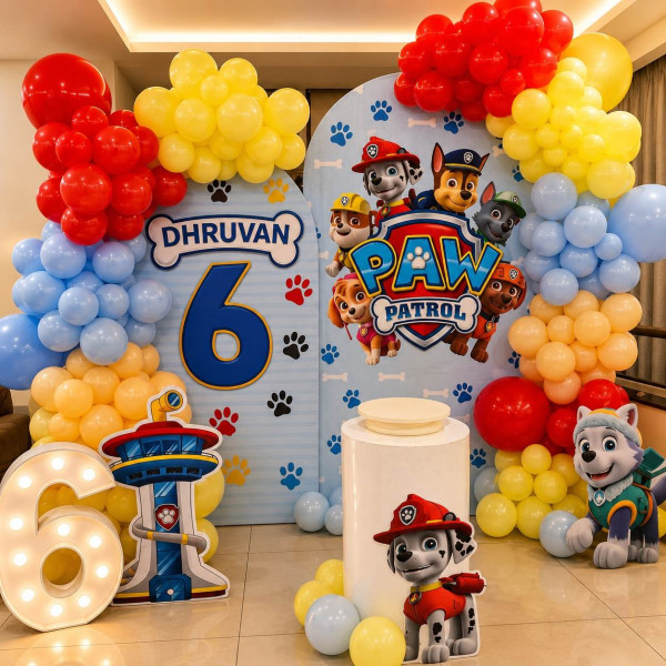 Paw patrol theme decor
