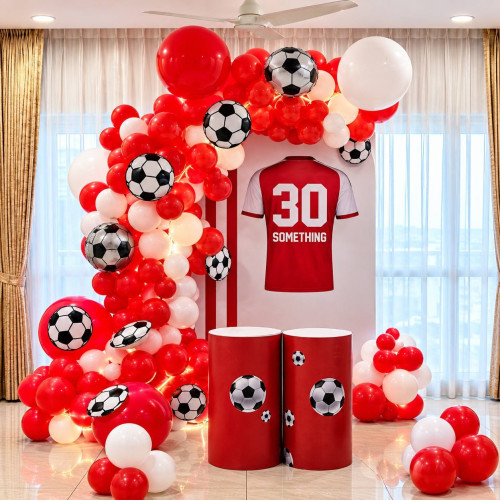 Football Red theme decor