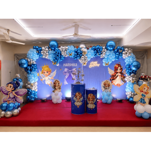  Blue fairy theme stage decor