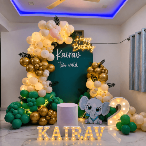 Baby elephant theme decor