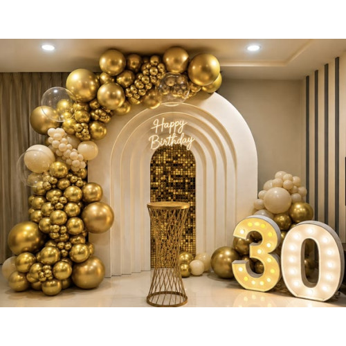 Elegant golden theme decor