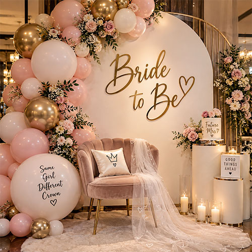 Classy bride to be decor