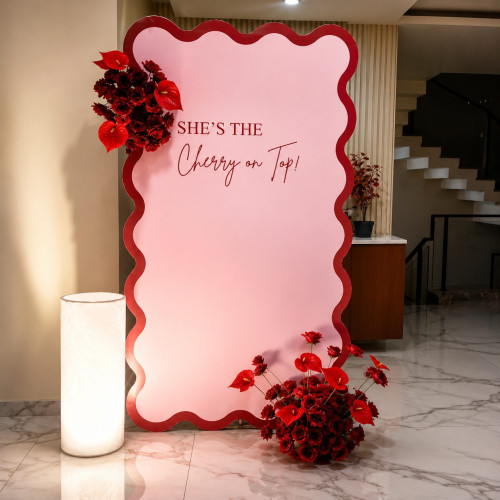 Pink theme backdrop