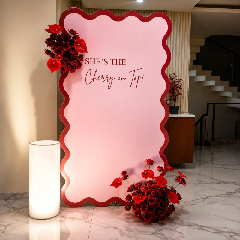 Pink theme backdrop