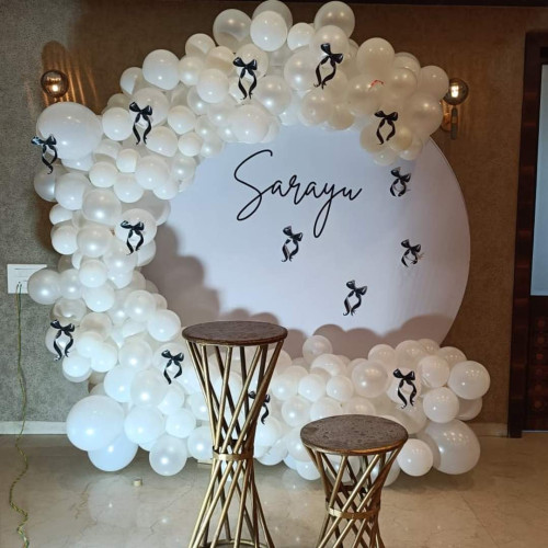 Bow theme decor for bride to be