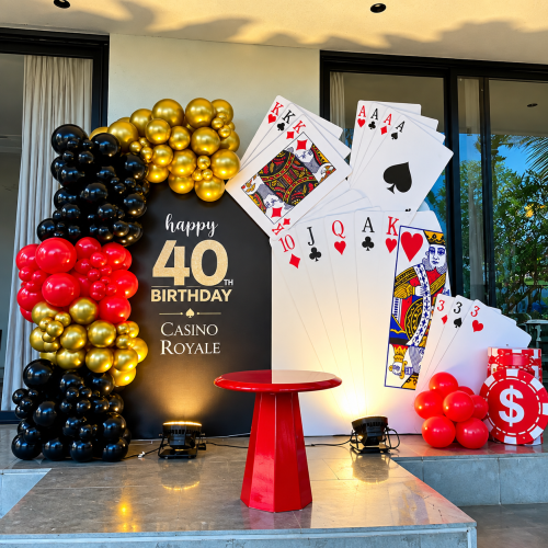 Casino theme grand decor