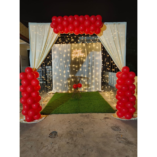 Terrace decor for Birthday
