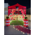 Terrace cabana decor 