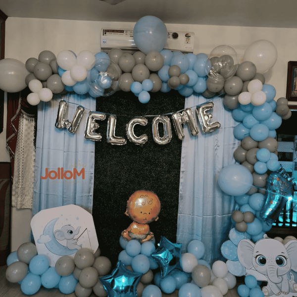 Baby elephant theme welcome decoration