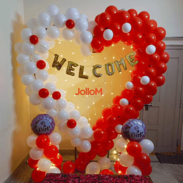 Heart shape welcome decoration