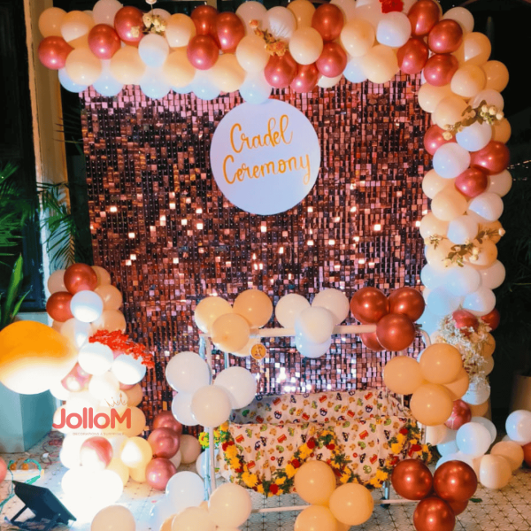 Cradle ceremony decoration 
