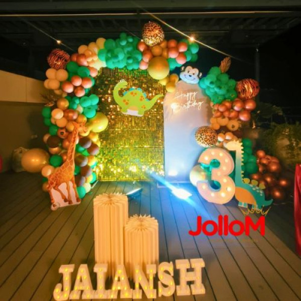 Jungle theme kid birthday decoration