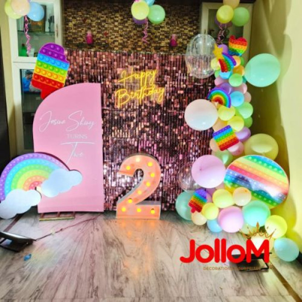 Creative birthday decoration