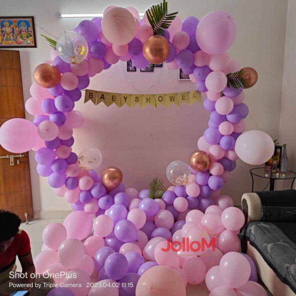 Elegant baby shower decoration
