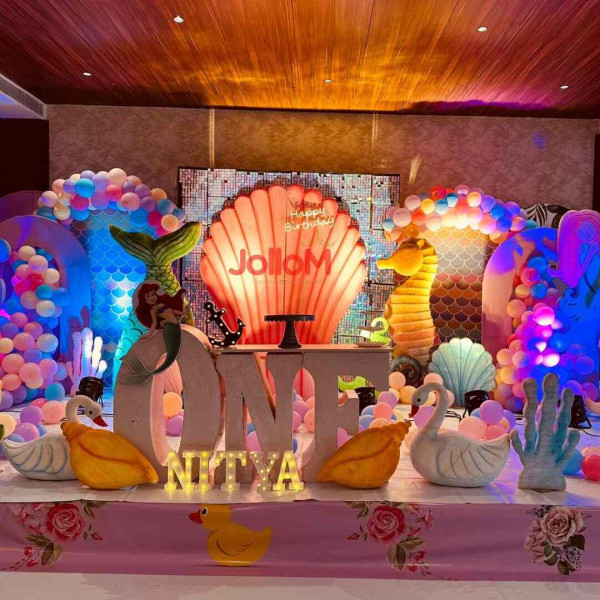 Colorful stage decoration