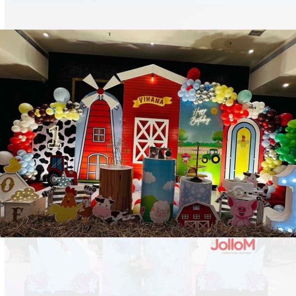 Farm theme stage decoration