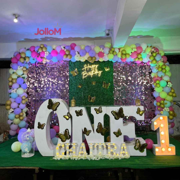 Birthday stage decoration