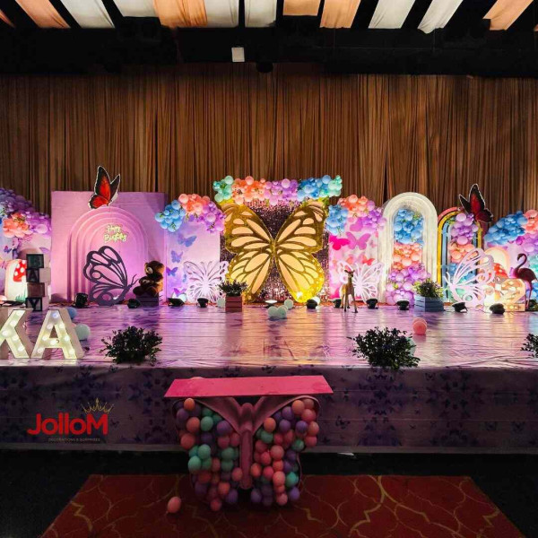 Butterfly theme stage decoration
