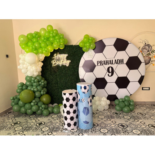 Football theme Grass decoration