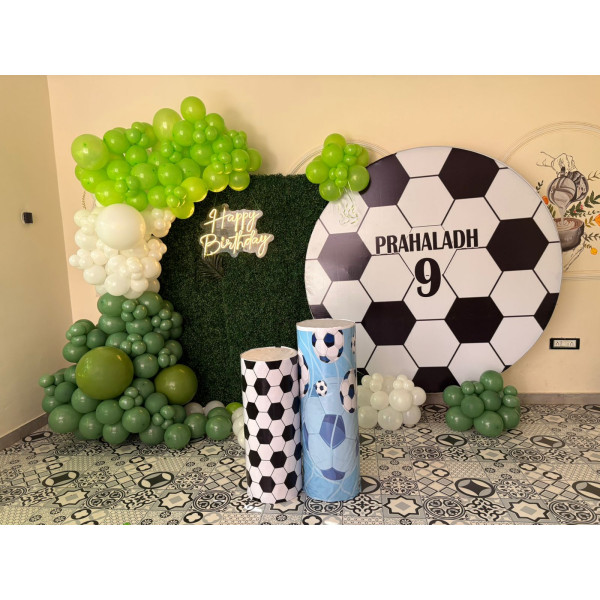 Football theme Grass decoration