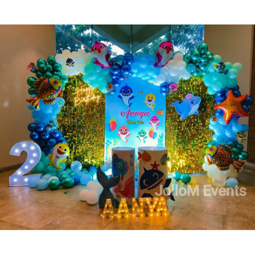 Aqua Theme with Gold panels 