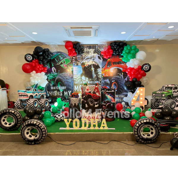 Truck theme stage decor 