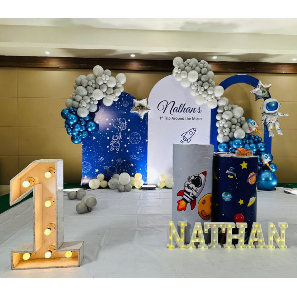 Space  theme stage decor 