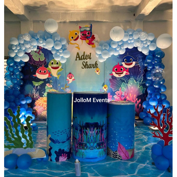 Aqua Them stage decor 