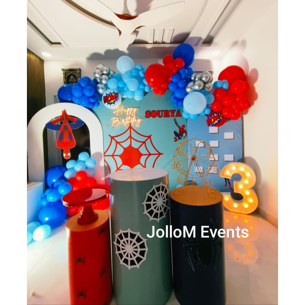 Spiderman theme decor 