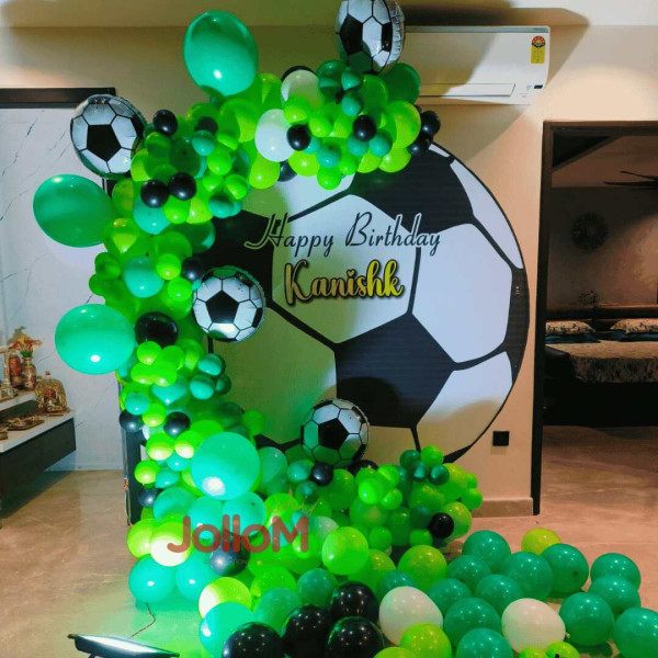 Football theme birthday decoration
