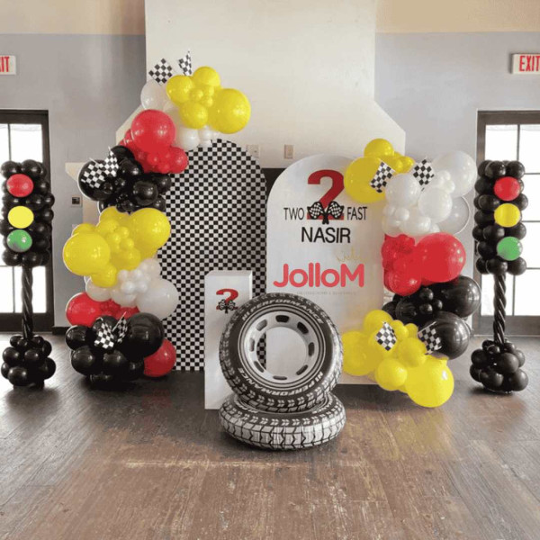 Car theme birthday decoration