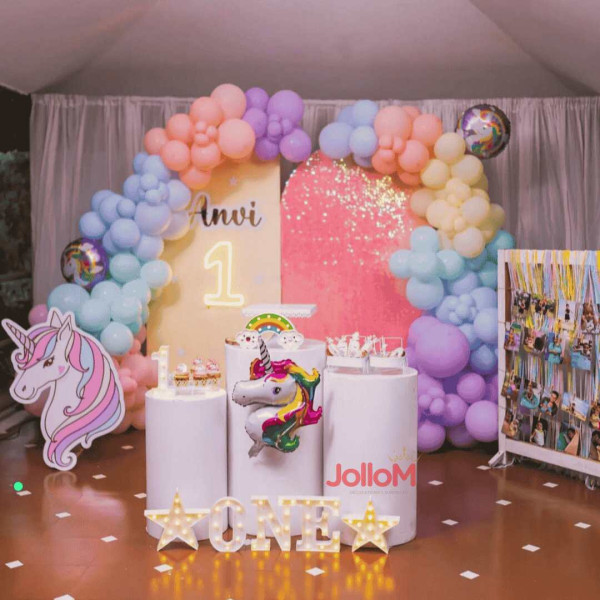 Unicorn theme birthday decoration