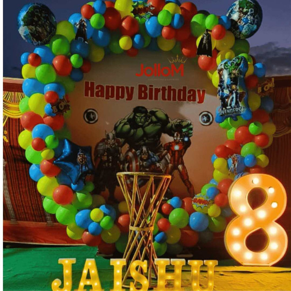 Avengers theme birthday decoration