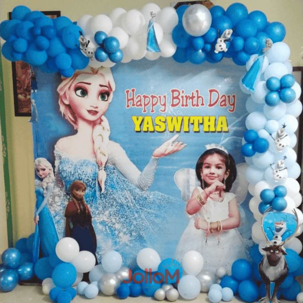 Frozen theme kid birthday decoration