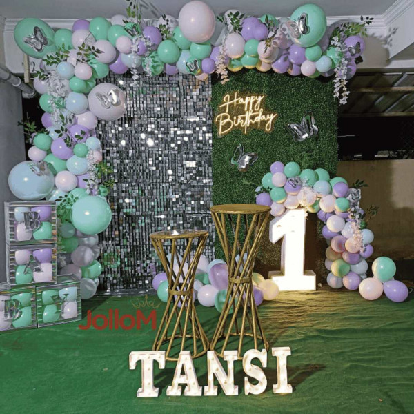 Pastel theme birthday decoration