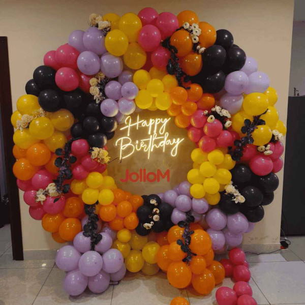 Special balloon ring birthday decoration