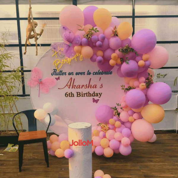 Pastel birthday decoration