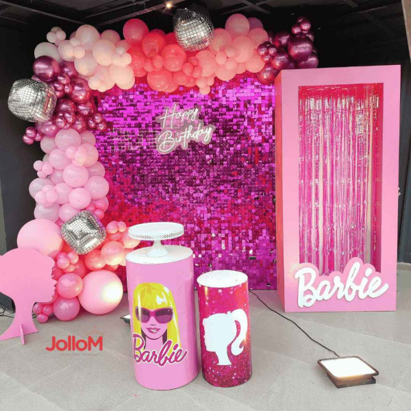 Barbie theme birthday decoration