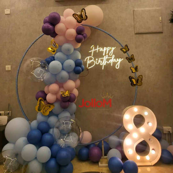 Unique & simple ring birthday decoration