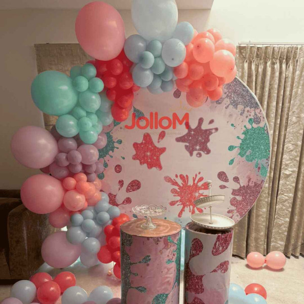 Color Splash kid birthday decoration