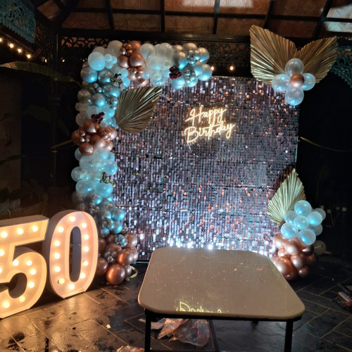 50th Backdrop decor 