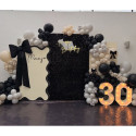 Black and white theme decoration 