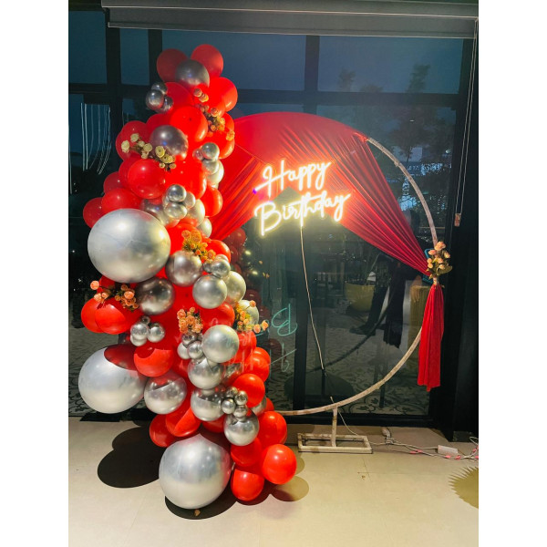 Ring with cloth decor